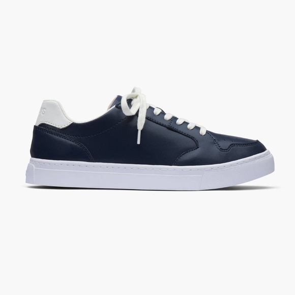 SWIMS Avenue Leather Sneaker Casual Shoes Navy Men’s Size 8 New in Box - Picture 11 of 13